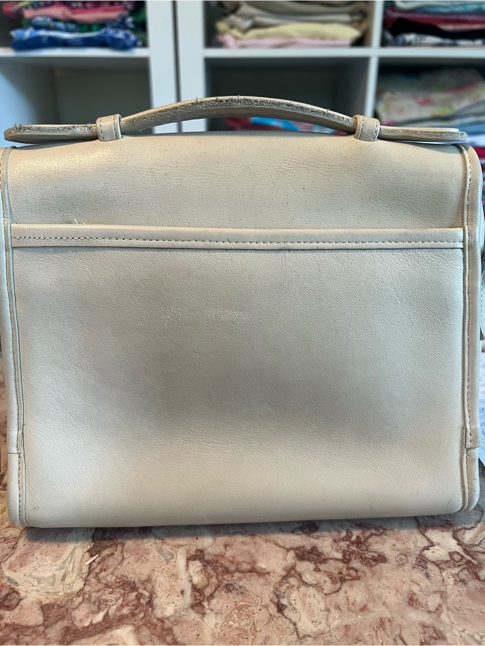 Coach Bone Leather Court Crossbody with Turn-Lock Hardware - Picture 4 of 10